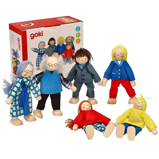 GOKI Rodinka - dřevěné panenky do domečku