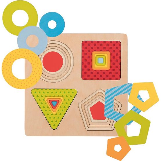 Goki vrstvené geometrické puzzle