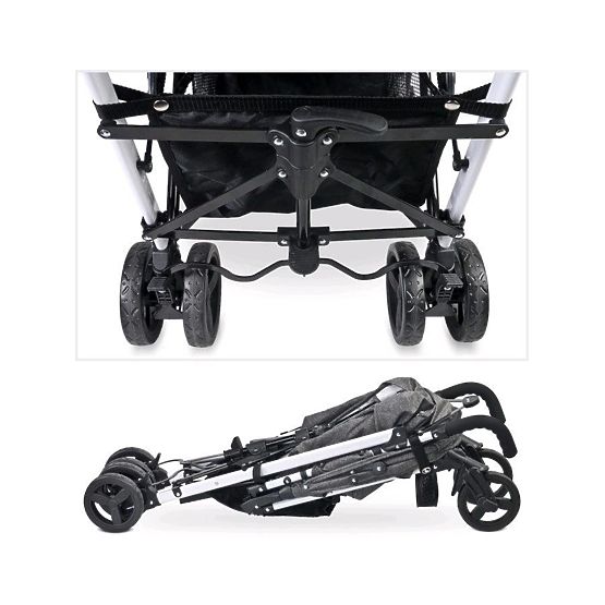 Golfový kočárek CARETERO Jeans black 2017 Černá