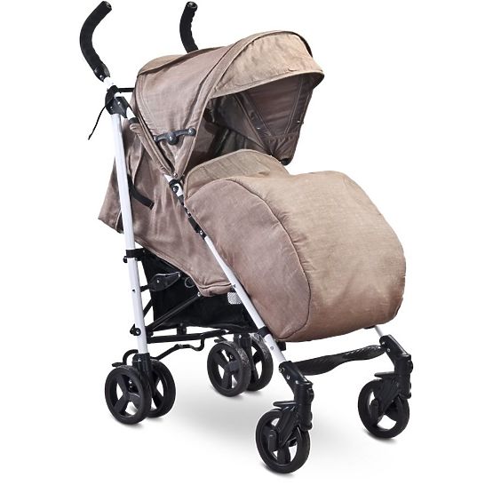 Golfový kočárek CARETERO Jeans brown 2017 Hnědá