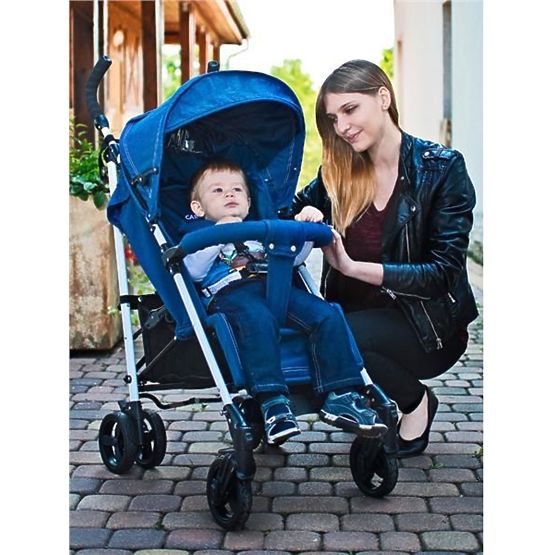 Golfový kočárek CARETERO Jeans brown 2017 Hnědá