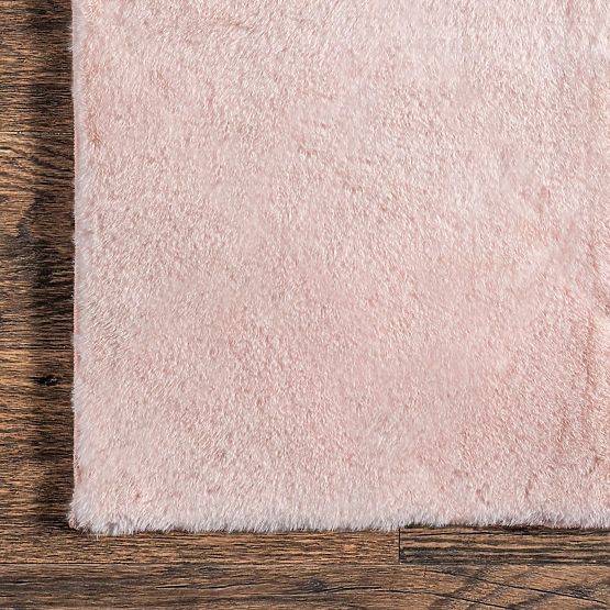 Hedvábný koberec Rabbit - Růžový