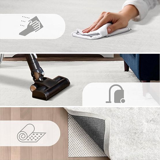 Hedvábný koberec Rabbit - Růžový