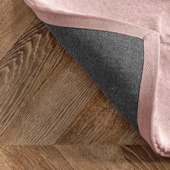 Hedvábný koberec Rabbit - Růžový