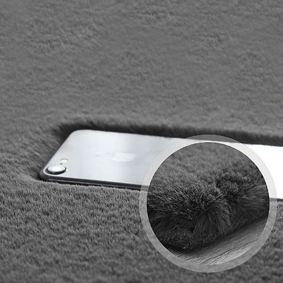 Hedvábný koberec Rabbit - světle šedý