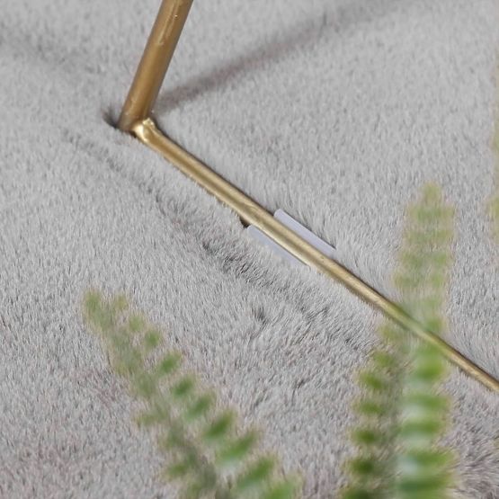 Hedvábný koberec Rabbit - světle šedý