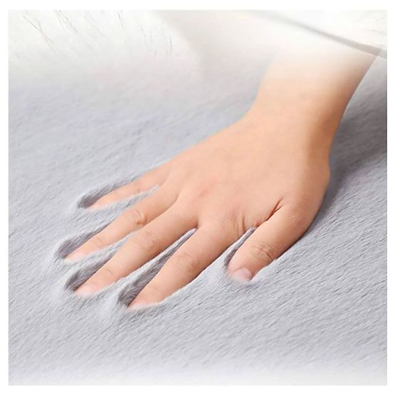 Hedvábný koberec Rabbit - tmavě šedý