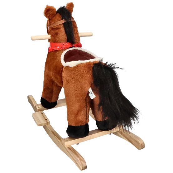 Hnědý houpací kůň