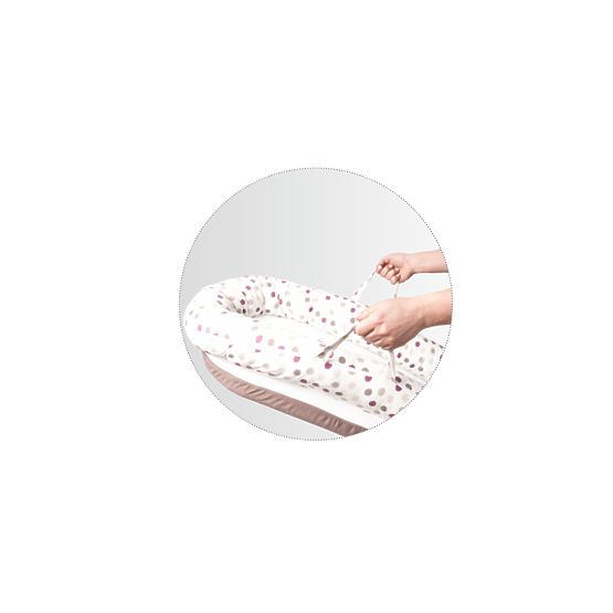 Hnízdečko Dots DeLUX 90x50 cm