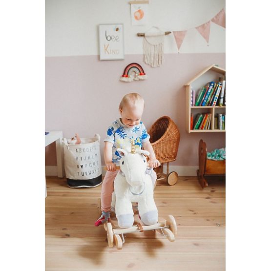 Houpací jednorožec s kolečky