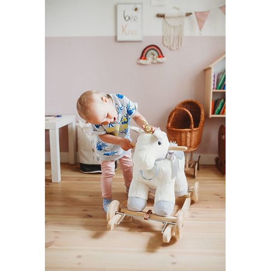 Houpací jednorožec s kolečky