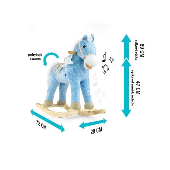 Houpací koník Milly Mally Pony fialový Fialová