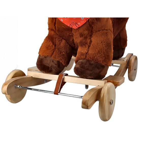 Houpací koník s křesílkem a kolečky