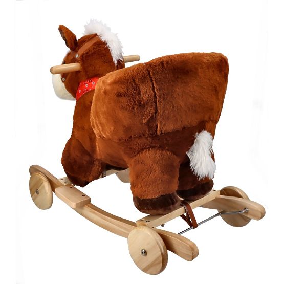 Houpací koník s křesílkem a kolečky