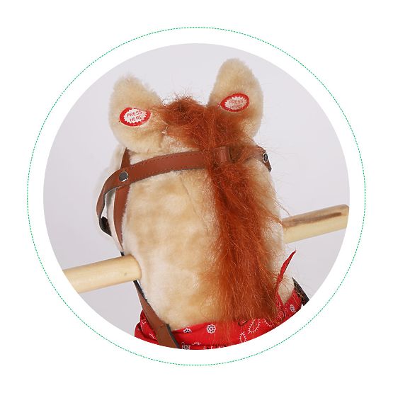 Houpací kůň 2v1 béžový