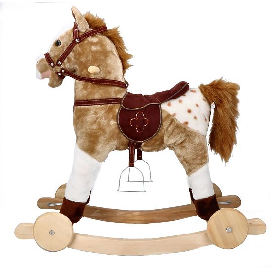 Houpací kůň Mustang s kolečky