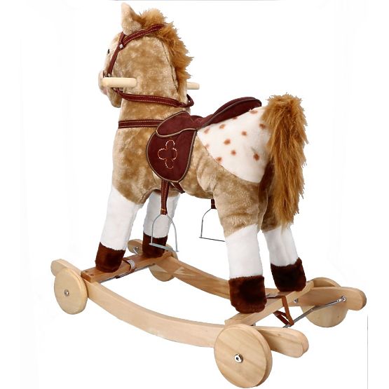 Houpací kůň Mustang s kolečky