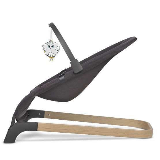 Houpací lehátko pro miminko - šedé