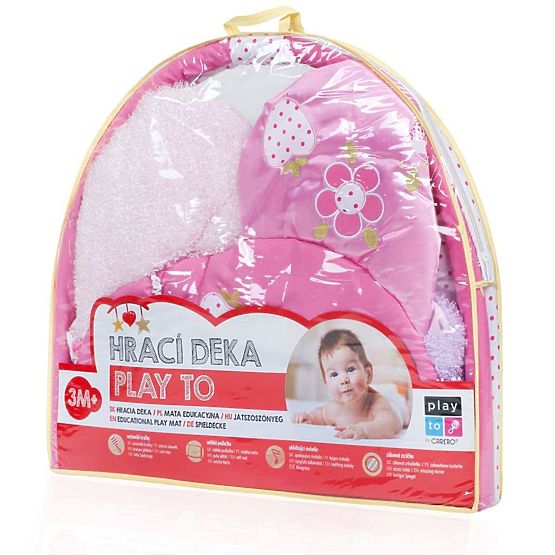 Hrací deka PlayTo kytička Růžová