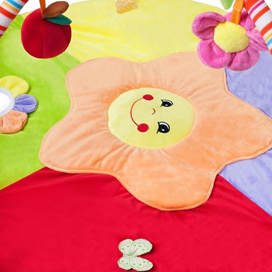 Hrací deka PlayTo stonožka s hračkou Multicolor