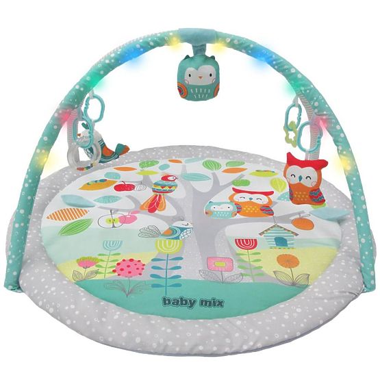 Hrací deka s melodií a LED světly Baby Mix ptáčci Dle obrázku