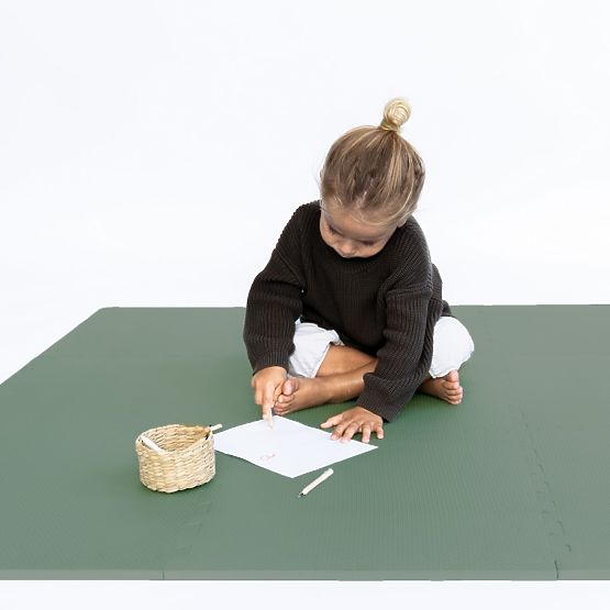 Hrací podložka TODDLEKIND 130 x 130 cm - Moss