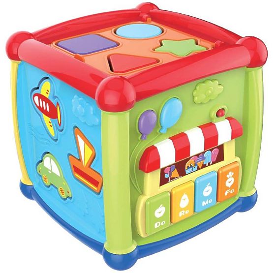 Interaktivní hrající kostka Baby Mix malá Multicolor