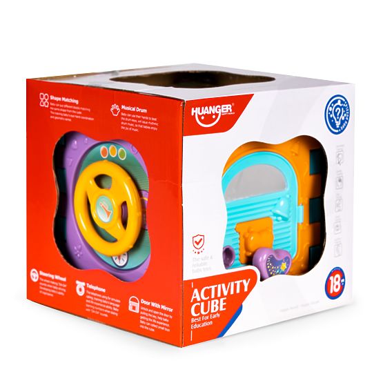 Interaktivní vzdělávací kostka s tříděním a zvuky 6v1