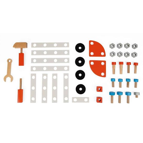 Janod BricoKids Dětská dílna s nářadím 40 ks