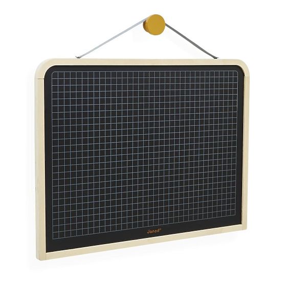Janod Drevěná tabule s mřížkou na zavěšení - oboustranná