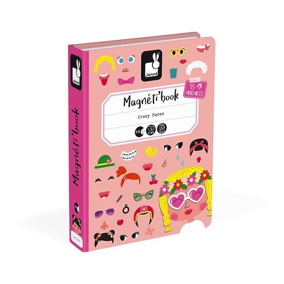 Janod Magneti book Zábavné tváře děvčata