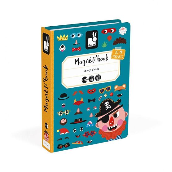 Janod Magnetibook Zábavné tváře chlapci