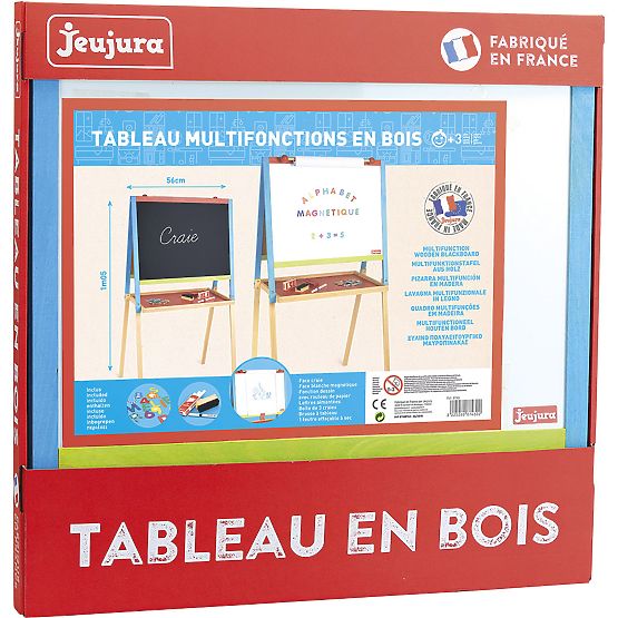Jeujura Dřevěná multiaktivní tabule 56x43 cm s příslušenstvím