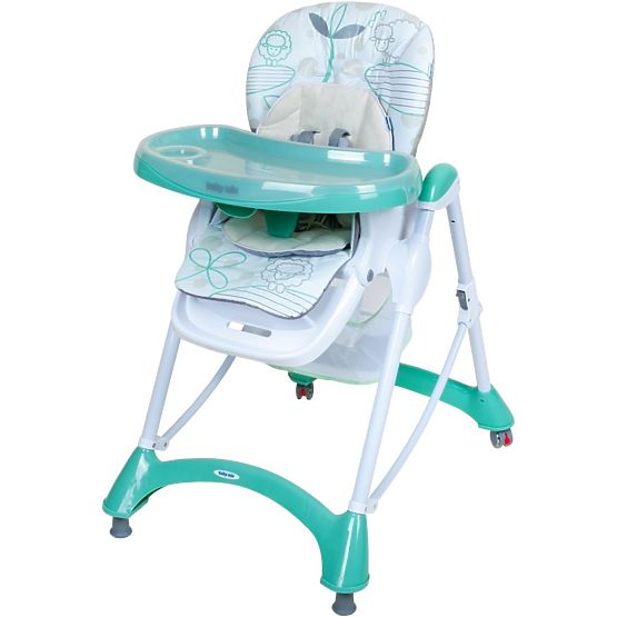 Jídelní židlička Baby Mix mint Zelená