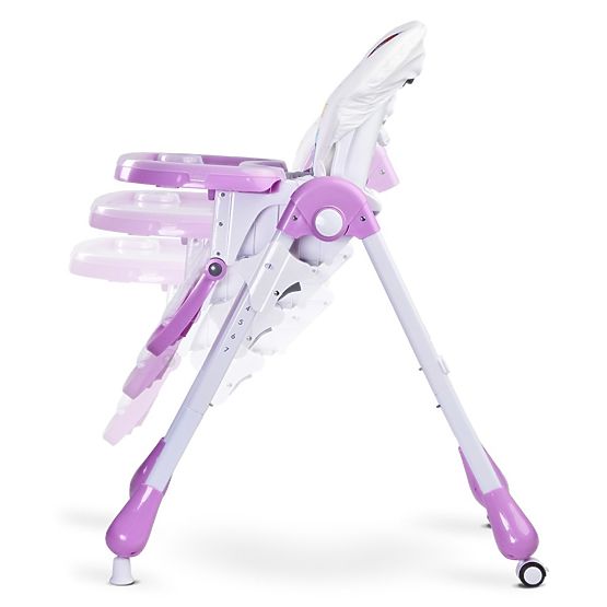 Jídelní židlička CARETERO Luna grey Šedá