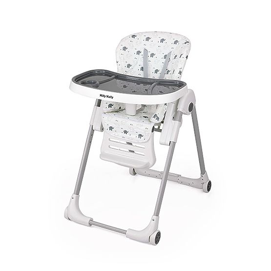 Jídelní židlička Milly Mally Milano Jumbo Bílá
