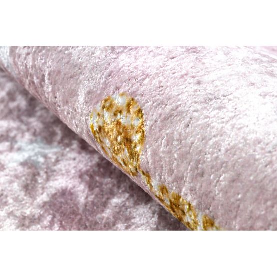 JUNIOR 51549.802 mycí kulatý kobereč koruna pro děti protiskluz - růžový