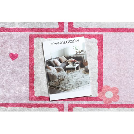 JUNIOR 51828.802 mycí kobereček poskok, baletka pro děti protiskluz - růžový