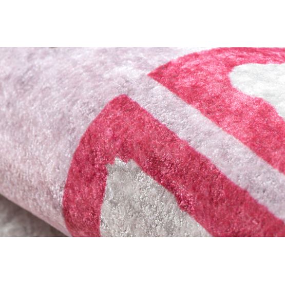 JUNIOR 51828.802 mycí kobereček poskok, baletka pro děti protiskluz - růžový