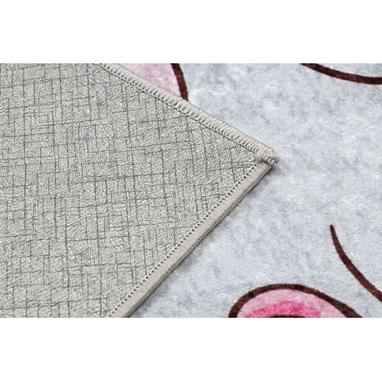 JUNIOR 51855.804 mycí kobereček Jednorožec, mraky pro děti protiskluz - růžový