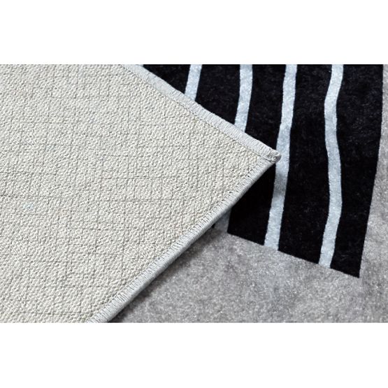 JUNIOR 51974.802 mycí kobereček Medvědi, zvířata pro děti protiskluz - šedá