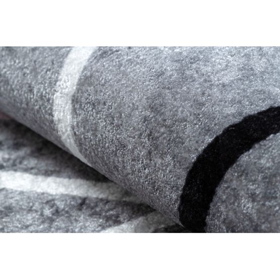 JUNIOR 52106.801 mycí kobereček Abeceda pro děti protiskluz - šedá