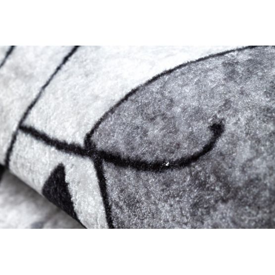 JUNIOR 52107.801 mycí kobereček Medvědi, zvířata, ulice pro děti protiskluz - šedá