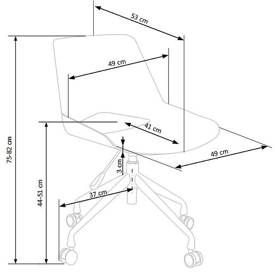 Kancelářská židle Scorpio - popelavě šedá