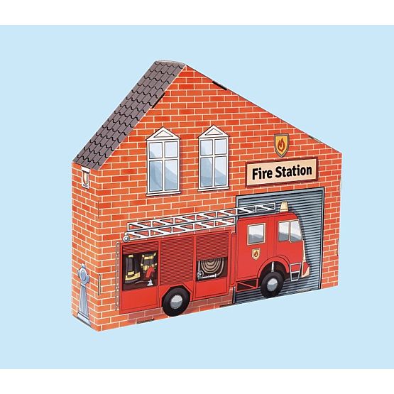 Kartonová hasičská stanice