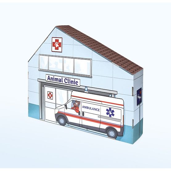 Kartonová veterinární klinika 