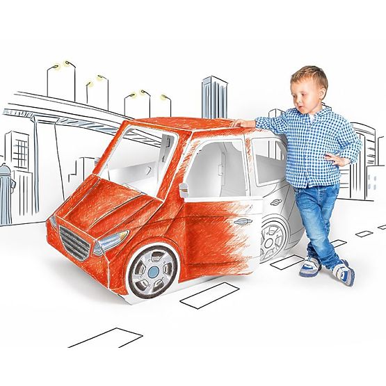 Kartonové autíčko Alien