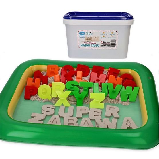 Magický písek 3 kg s nafukovacím pískovištěm a formičkami