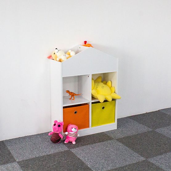 Knihovna s organizéry - domeček