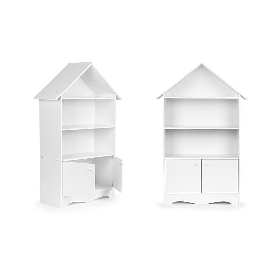 Knihovnička s úložným prostorem Domeček